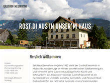 Tablet Screenshot of gasthof-neuwirth.at